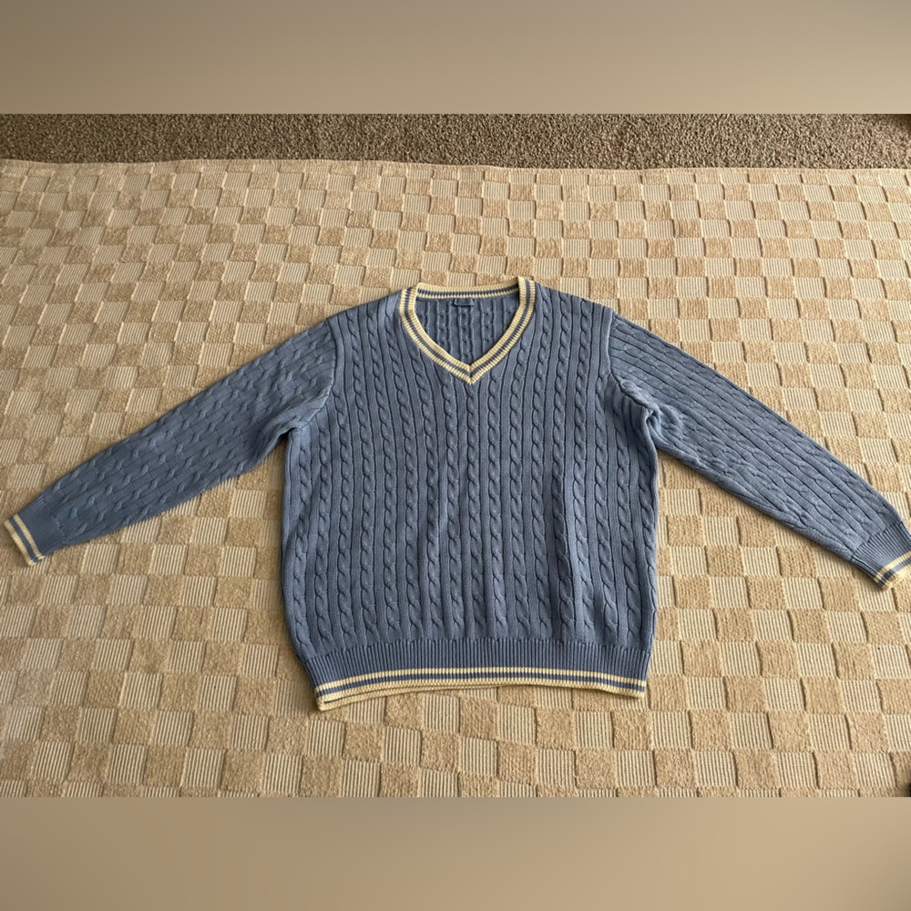 Blue V-neck Sweater from Pacsun Brandy Melville Line